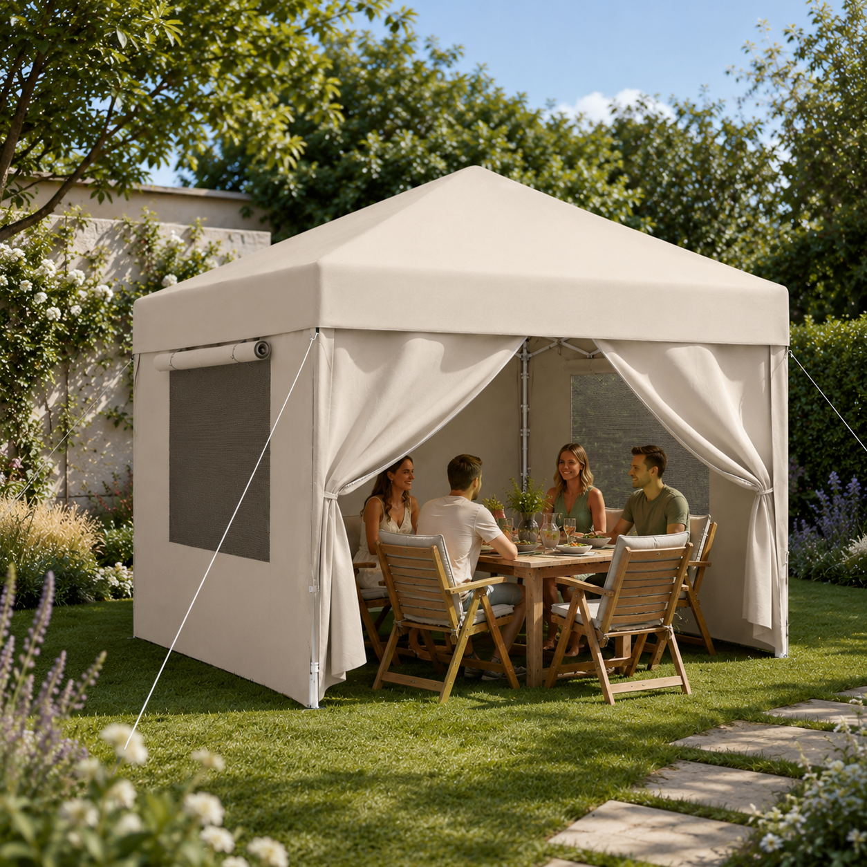 Pavillon de Jardin 3x3m - UPF 50+ & Anti-Insectes