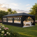Tente de Réception 3x9m - Anthracite - 27m²