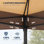 Barnum de Jardin 3x3m - Double Toit & Moustiquaire