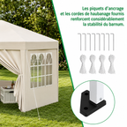 Barnum Pliant 3x6m - Imperméable Anti-UV