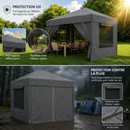 Pavillon de Jardin 3x3m - UPF 50+ & Anti-Insectes
