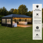 Tente de Réception 3x9m - Anthracite - 27m²