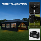 Tente de Réception 3x9m - Anthracite - 27m²
